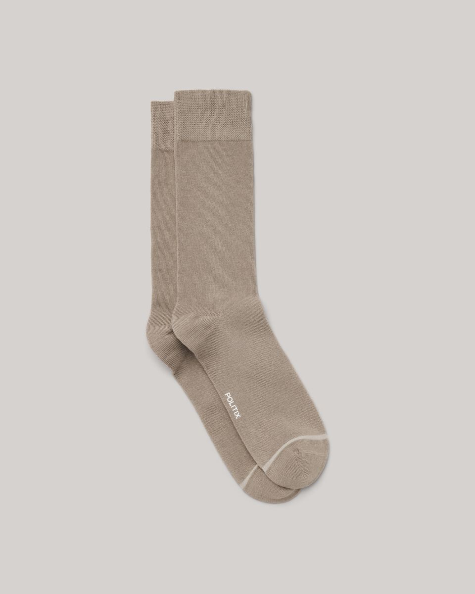 Australian Cotton Blended Sock, Mushroom, hi-res